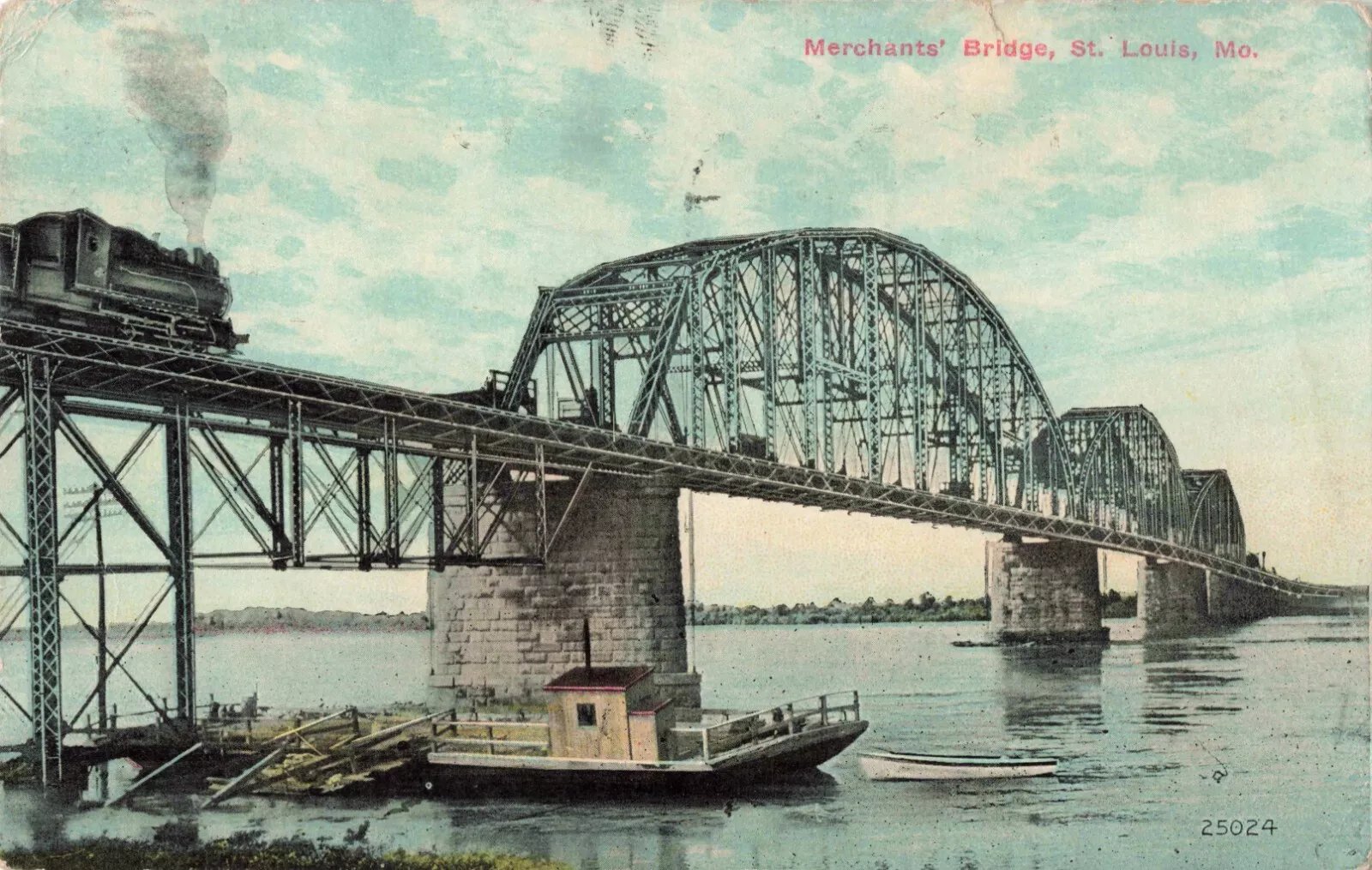 Postcard of bridge
